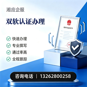 常德双软认证申报服务