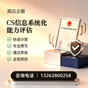 常德CS信息系统化能力评估申报服务