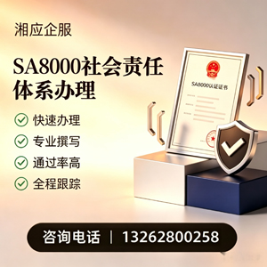 常德SA8000社会责任体系认证服务